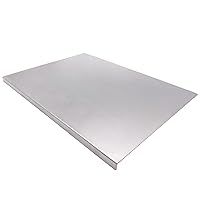 Stainless Steel Cutting Boards for The Kitchen, Suitable for Meat, Fruits, Vegetables, Bread, and Baking Large-sized Cutting Boards (40 x 30cm/15.7 x 11.8 in)
