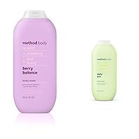 Body Wash, Berry Balance and Daily Zen, Paraben and Phthalate Free, 18 oz (Pack of 1) Bundle