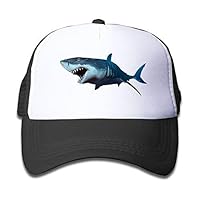 Boys' Shark Trucker Hats Floral Sea Fish Adjustable Mesh Kids' Ball Caps