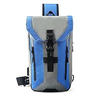 OZUKO Sling Backpack USB Anti-Theft Men'S Chest Bag Casual Shoulder Bag (Blue)