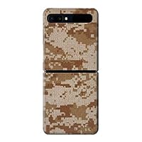 R2939 Desert Digital Camo Camouflage Case Cover for Samsung Galaxy Z Flip 5G