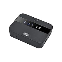 Monoprice Bluetooth 5 Long Range Transmitter and Receiver - with AptX HD and AptX Low Latency, SBC, AAC, Up to 32 Feet (10 Meters) Toslink/Optical, 3.5mm Aux, Up to 25 Hours of Audio Playback