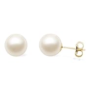 AAAA Quality Japanese White Akoya Cultured Pearl Stud Earrings - PremiumPearl