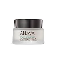 AHAVA Uplift Night Cream - Rich, Melting Night Cream to Lift, Firm & Tighten Skin, Anti-Aging Effect by Reducing Deep Wrinkles, Enriched with Exclusive Osmoter, Tripeptide 38 & Shea Butter, 1.7 Fl.Oz
