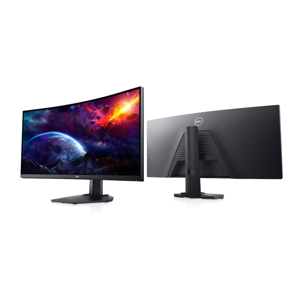 Dell Curved Gaming, 34 Inch Curved Monitor with 144Hz Refresh Rate, WQHD (3440 x 1440) Display, Black - S3422DWG