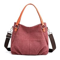 Womens Handbags and Purses Fashion Canvas Splice Cross Body Bag Leisure Shopping Traveling Working Tote Shoulder Bag