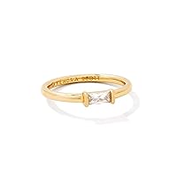 Kendra Scott Juliette Band Ring in White Crystal, Fashion Jewelry for Women