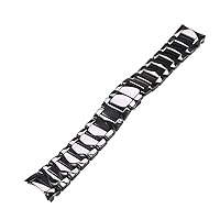 22mm 24mm Black Smooth Frosted Ceramic Strap For Armani Watch Ar1451ar1452ar1475ar1474 Watch Strap Wristband Bracelet band