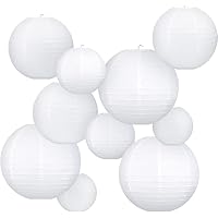 8 Pack White Chinese Paper Lanterns Romantic Decorations for Wedding Birthday Party Valentine's Day,Lanterns Romantic Decorations.