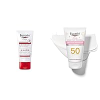 Bundle of Eucerin Baby Eczema Relief Flare-Up Treatment with Colloidal Oatmeal, 2 Oz Tube + Eucerin Sun Sensitive Mineral Baby SPF 50, Sunscreen Lotion With Zinc Oxide Protection, 4 Fl Oz Tube