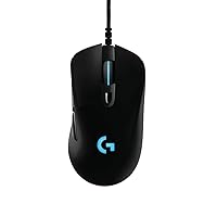 Logitech G403 Prodigy RGB Gaming Mouse – 16.8 Million Color Backlighting, 6 Programmable Buttons, Onboard Memory, Up to 12,000 DPI