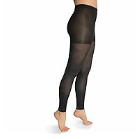 Women’s 16-25 mmHg Graduated Compression Microfiber Opaque Footless Tights – Moderate Pressure Compression Garment
