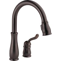 Delta Faucet Leland Oil Rubbed Bronze Kitchen Faucet, Kitchen Faucets with Pull Down Sprayer, Kitchen Sink Faucet, Faucet for Kitchen Sink with Magnetic Docking Spray Head, Venetian Bronze 978-RB-DST
