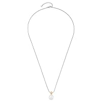 Leonardo Jewels Perlina 022629 Necklace Stainless Steel with Pendant Pearl Zirconia Stones Silver Gold 70-75 cm Women's Jewellery, Stainless Steel, No Gemstone