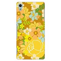 SECOND SKIN Tropical Flower Yellow/for Xperia Z4 SO-03G/docomo DSO03G-ABWH-101-W009