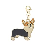 Cute cartoon alloy Corgi Dog Drop Dangle Earrings On Charm Animal Jewelry Corgi Gift For Pet Lover Corgi Mom Puppy Mom