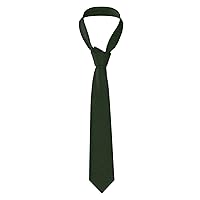 Hunter Green Floral Petals Pattern Print Men'S Skinny Tie Necktie,Great Weddings, Groom, Groomsmen, Missions, Dances, Gifts.
