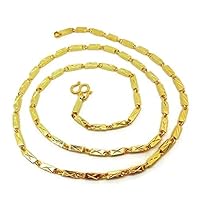23k 24k Thai Yellow Gold GP Filled Necklace 19 Gram 20 Inch Jewellery Jewellery
