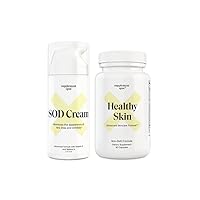 Bundle: SOD Superoxide Dismutase Facial Cream and Healthy Skin Anti-Aging Supplement