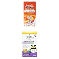 Motrin and Zarbee’s Essentials for Infants Infants' Concentrated Liquid Medicine Drops with Ibuprofen and Zarbee's Baby Coughⱡ Syrup + Immune with Organic Agave + Zinc