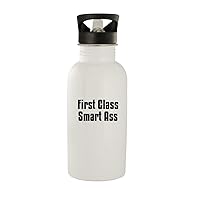 First Class Smart Ass - Stainless Steel 20oz Water Bottle, White