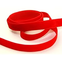 16mm Berisford Velvet Ribbon Mini Roll 5m 9629 Red - per 5 metre roll