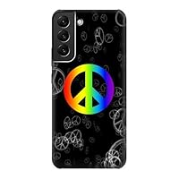 jjphonecase R2356 Peace Sign Case Cover for Samsung Galaxy S22 Plus