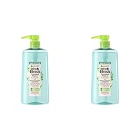 Garnier Whole Blends Coconut Water & Aloe Vera Refreshing Shampoo for Normal Hair, 26.6 Fl Oz, 1 Count (Packaging May Vary) (Pack of 2)