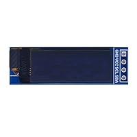 0.91 inch OLED LCD module 128x32 display screen 4pin iic interface (Blue)