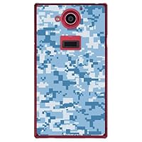 SECOND SKIN Digital Camouflage Blue (Clear) Design by Moisture/for AQUOS Zeta SH-03G/docomo DSH03G-PCCL-277-Y440