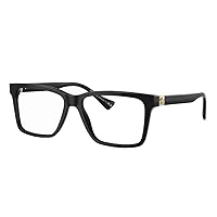 Versace VE 3328 GB1 Black Plastic Rectangle Eyeglasses 54mm