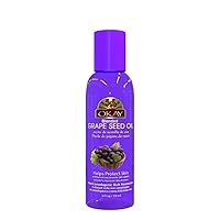 OKAY GRAPE SEED OIL for HAIR and SKIN Paraben FREE 2oz / 59ml