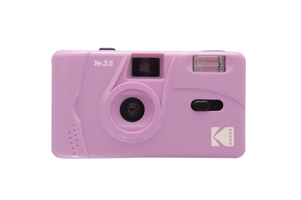 KODAK M35 DA00235-35mm Rechargeable Camera, Fixed Wide Angle Lens, Optical Viewfinder, Built-in Flash, AAA Battery - Purple