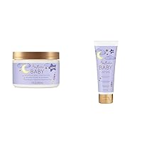 SheaMoisture Baby Manuka Honey & Lavender Deep Conditioner 12 oz and Body Cream 8 oz Nighttime Skin and Hair Care