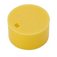 Globe Scientific Cap Insert for RingSeal Cryogenic Vials with O-Ring Seal, Yellow, Case of 500, 3033-CIY