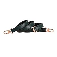 Leather Strap for Purse Replacement Purse Straps Crossbody Leather Bag Strap Strap for Purse Gunblack Clasp Dark Green