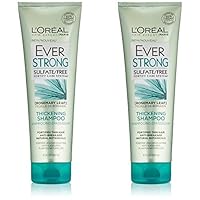 L'Oréal Paris EverStrong Sulfate Free Thickening Shampoo, 8.5 fl. oz. (Pack of 2)