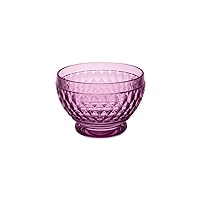 Villeroy & Boch - Boston Berry Bowl, 250 ml, Crystal Glass Bowl for Fruit and Snacks, Dishwasher-Safe, Pink