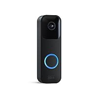 Video Doorbell | Two-way audio, HD video, motion and chime app alerts and Alexa enabled — wired or wire-free (Black)