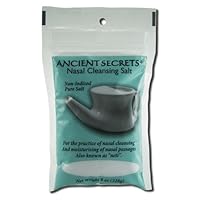 Ancient Secrets Nasal Cleansing Pot Salt 8 Oz