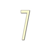 House Number 7 AVENIDA Door Numbers 3 Sizes (15, 20, 25cm / 5.9, 7.8, 9.8in) Modern Floating House Number Acrylic incl. Fixings Easy Seen, Colour:Ivory, Size:15cm / 5.9'' / 150mm