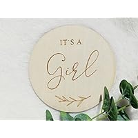 Baby Gender Reveal Wooden Plaque Sign - Its a boy - Its a girl - Baby Milestone Card - Baby Announcement - Pregnancy Announcement, Custom Gift