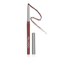 Palladio Retractable Waterproof Lip Liner High Pigmented and Creamy Color Slim Twist Up Smudge Proof Formula with Long Lasting All Day Wear No Sharpener Required, Naked