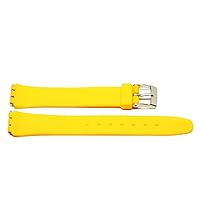 12MM Yellow Resin Rubber Watch Band FITS Swatch Watch
