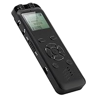 HUIOP Voice Activated Recorder,32GB Digital Voice Recorder Voice Activated Audio Recording Noise Reduction with Playback MP3 Music Player 572hrs Recording Device Support Password for Lectures