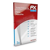 Screen Protection Film compatible with Tecno Pova 6 Pro Screen Protector, ultra-clear FX Protective Film (3X)