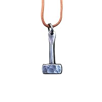 NauticalMart Forge Iron Hammer, Viking pendant, Handmade Amulet, Thor Hammer, Viking, Pagan, Norse Pendant Jewelry