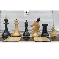 Chess Pieces 1950 Reproduced USSR Russian TAL / Soviet Latvian Piece only ,Weighted Set, Ebonies & Boxwood for Replacement of Missing Lovers by CHESSPIECEHUB, Black and White