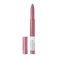 Maybelline Super Stay Ink Crayon Lipstick Makeup, Precision Tip Matte Lip Crayon with Built-in Sharpener, Longwear Up To 8Hrs, Seek Adventure, Warm Pink, 1 Count