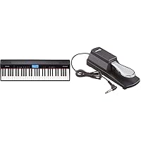 Roland GO-61P Digital Piano, Black - Wireless Smartphone Port, Access to Online Content & RockJam Professional Pedal for Digital Piano Getting and Electronic Keyboards